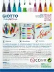 marcadores punta pincel para lettering giotto turbo soft brush caja 10 colores 1