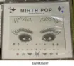 sticker para rostro mirth pop face gems apliques brillos varias combinaciones 1