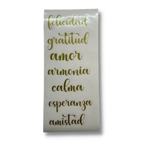 vinilo decorativo autoadhesivo la casa del artesano mediano motivo palabras motivadoras color oro dorad 0