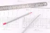 regla metalica dcon tabla conversion para dibujo carpinteria lh 792 40cms 1