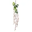 guia flores hortensia 110cms largo hojas precio por vara 3 guias color rosado 0