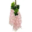 guia flores hortensia 110cms largo hojas precio por vara 3 guias color rosado 1