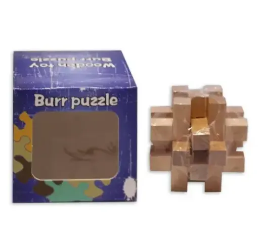 juego encastre madera burr puzzle 8 2cms modelo fn1431 0