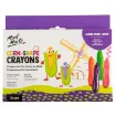 set 24 crayones forma maiz no toxicos mont marte caja x24 colores vibrantes 0