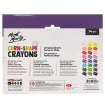 set 24 crayones forma maiz no toxicos mont marte caja x24 colores vibrantes 2