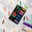 set 24 crayones forma maiz no toxicos mont marte caja x24 colores vibrantes 5
