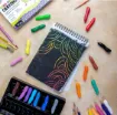 set 24 crayones forma maiz no toxicos mont marte caja x24 colores vibrantes 8