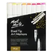 set 24 marcadores tinta al alcohol punta doble fina gruesa premium mont marte 24 colores vibrantes 0