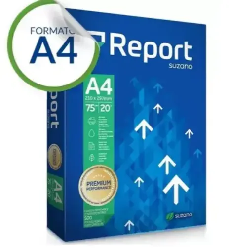 papel para impresora fotocopiadora a4 report premium 75grs resma 500 hojas 0