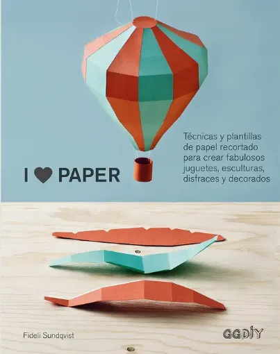 libro i love paper tecnicas plantillas papel recortado editorial ggdiy 128 pags 19x24cms 0