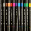 set 12 marcadores punta doble 0 6mm pta pincel premium mont marte lettering x12 colores vibrantes 3