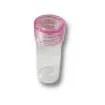 frasquito vidrio boca chica rb12570 2x6cms tapa plastico rosa por unidad 0