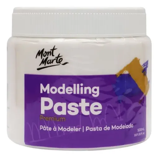 pasta modelar modelling paste premium mont marte color blanco pote 500ml 0