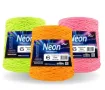 hilo algodon barbante premium colores neon fial no 6 tex908 ovillo x500grs color naranja fluor 2