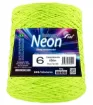 hilo algodon barbante premium colores neon fial no 6 tex908 ovillo x500grs color verde fluor 0