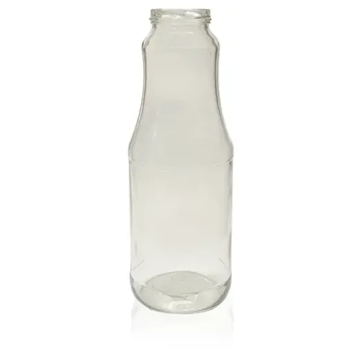 botella vidrio salsa 1000ml 8 5x25cms con tapa metalica 0