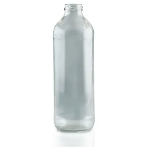 botella vidrio jugo 910ml 8x25cms sin tapa metalica 0