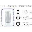 frasco vidrio cilindrico az ar 350ml 6 5x13cms sin tapa 1