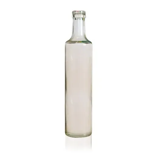 botella vidrio flint transparente 500ml 6x27 5cms sin tapa 0