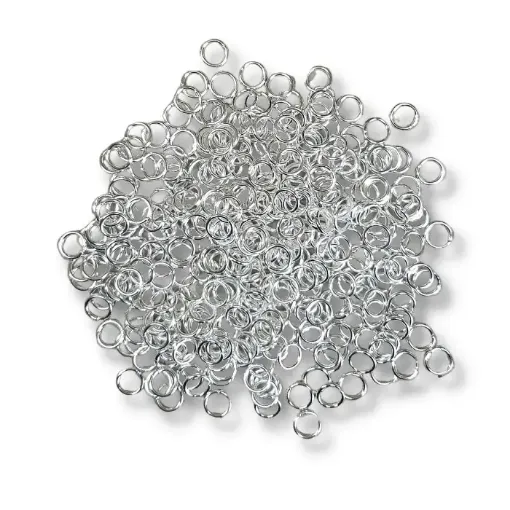 argollas aritos paquete 50grs 6x0 9mms color plata 0