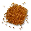 mostacillas grandes cuentas color mostacillon paquete 50grs color naranja opaco 0