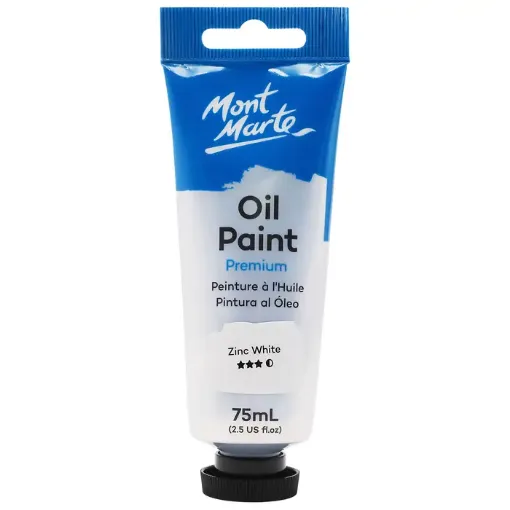 oleo profesional premium mont marte pomo 75ml color blanco zinc 0