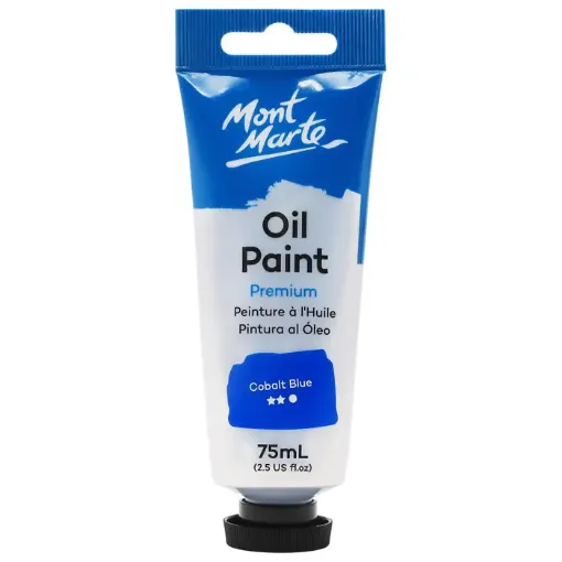 oleo profesional premium mont marte pomo 75ml color azul cobalto 0