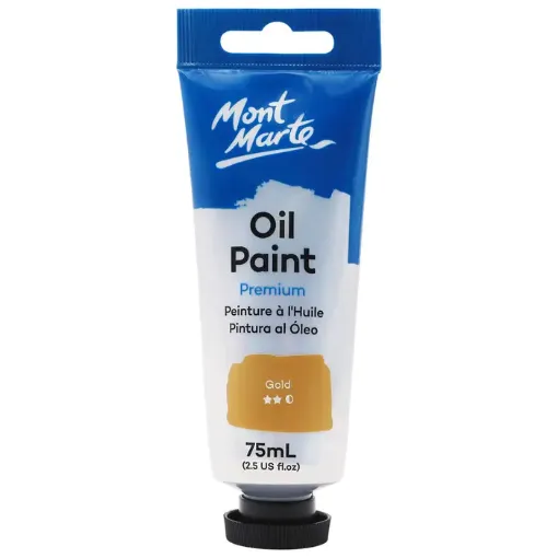 oleo profesional premium mont marte pomo 75ml color oro dorado 0