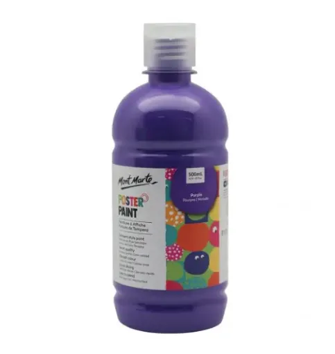 tempera poster paint secado rapido terminacion mate mont marte x500ml color purpura violeta 0