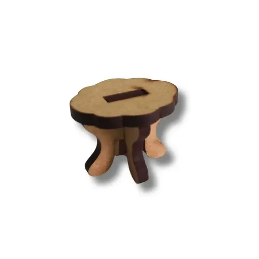 mueble mdf casita para familia mini modelo mesita ratona 3x3x2cms 0
