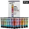 Imagen de Set de 12 acrilicos colores Pastel de 36ml Signature "MONT MARTE" acrilica semimate de alta pigmentacion