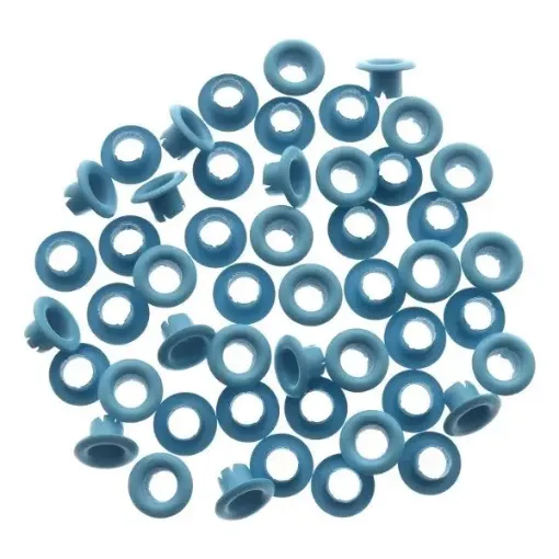 ojalillos metalicos remaches presion 4 5mms ibi craft set 50 unidades color azul hielo 0