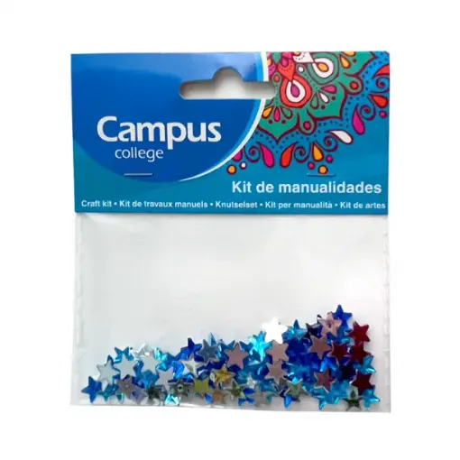confetti campus estrellas acrilico multicolor x120 unidades 0