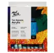 set 12 acrilicos pomo 12ml premium signature mont marte pintura acrilica alta pigmentacion 0