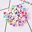 cuentas fimo arcilla polimerica forma corazon 9 5x10x0 5mms x50 unidades multicolor 2