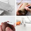 set 6 herramientas para modelado ceramica alfareria raspadores mango aluminio 4