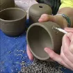 set 6 herramientas para modelado ceramica alfareria raspadores mango aluminio 5