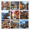 set pintura diamantes art gem 5d lamina 30x40cms modelo ciudades 024h 1
