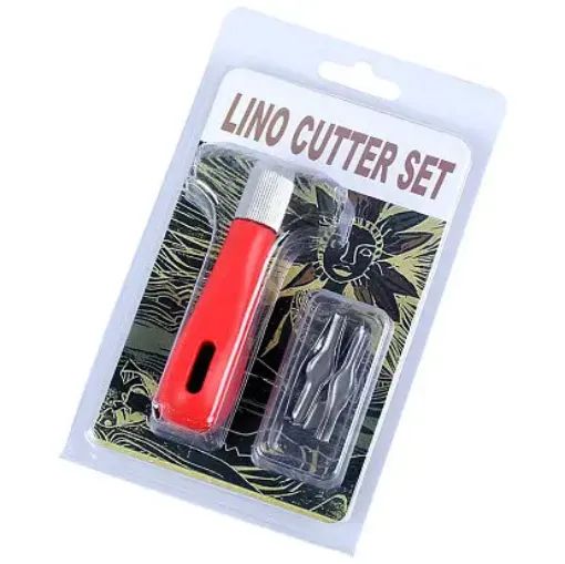 kit para grabado lino cutters set mango 6 hojas 0