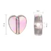 cuentas abalorios para bijouterie acrilico corazon 8x3mms x100 unidades colores perlados surtidos 2
