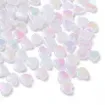 cuentas abalorios para bijouterie acrilico corazon 8x3mms x100 unidades color blanco 0