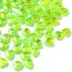 cuentas abalorios para bijouterie acrilico corazon 8x3mms x100 unidades color verde primavera 0