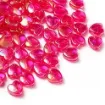 cuentas abalorios para bijouterie acrilico corazon 8x3mms x100 unidades color rosa oscuro perlado 0