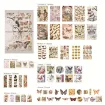 set para scrapbooking 10x15cms x83 piezas etiquetas adhesivas pvc tarjetas etc tema mariposas 447a 0