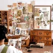 set para scrapbooking 10x15cms x83 piezas etiquetas adhesivas pvc tarjetas etc tema mariposas 447a 1