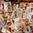 set para scrapbooking 10x15cms x83 piezas etiquetas adhesivas pvc tarjetas etc tema mariposas 447a 2