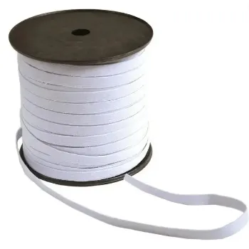 Mandala Crafts - Rollo de cordón elástico plano para costura y manualidades