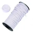 elastico plano cinta 15mm ancho color blanco rollo 100mts 2