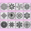 stencil plantilla 13x13cms modelo mandalas 12 diferentes por unidad 0