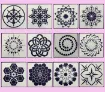 stencil plantilla 13x13cms modelo mandalas 12 diferentes por unidad 0